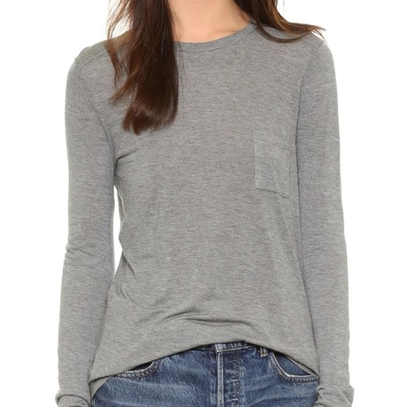 T Alexander Wang Long Sleeve Pocket Tee 